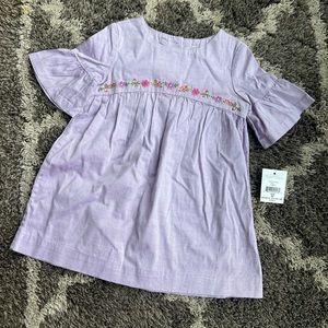 Purple with Floral Accents Dress